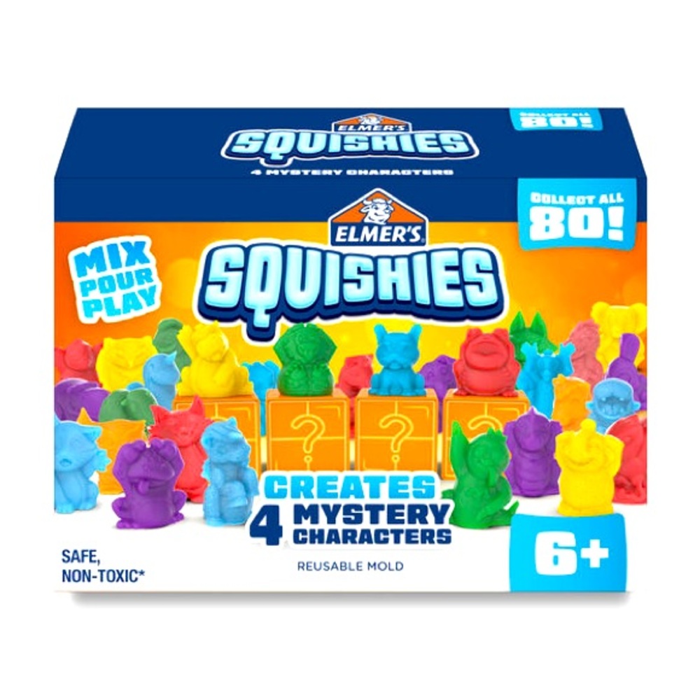 Elmer's 4ct Squishies Character Activity Kit NIB